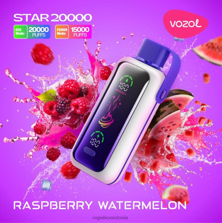 Vape Liquid - vaarikas arbuus VOZOL STAR 20 000 68H2019
