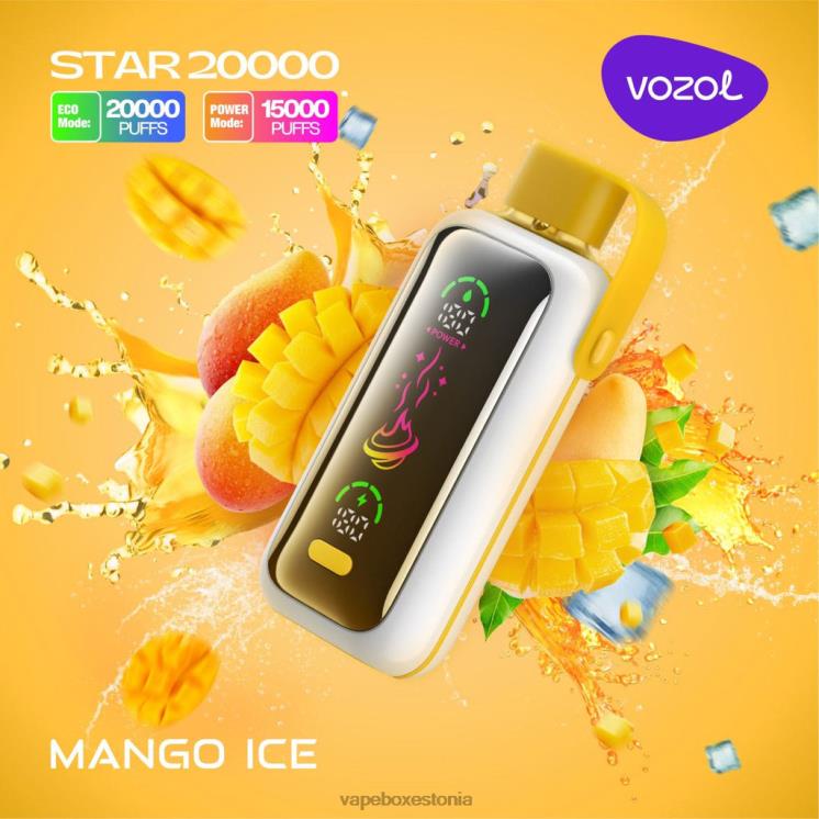 Vape Pen - mango jää VOZOL STAR 20 000 68H2013